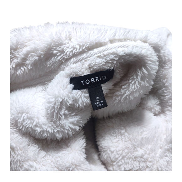 Torrid Plus Size Sherpa Zip Up Jacket Womens Size 5 - Picture 11 of 11